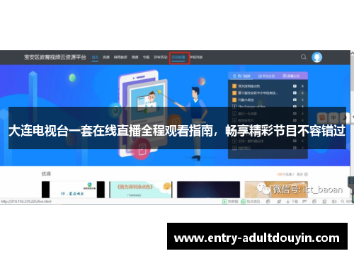 大连电视台一套在线直播全程观看指南，畅享精彩节目不容错过